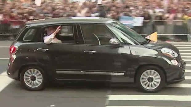 Pope Francis In Fiat 