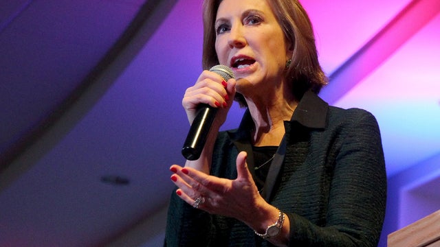Republican presidential candidate Carly Fiorina speaks at Cornerstone Action: Practical Federalism 2016 at the University of Southern New Hampshire in Hooksett, New Hampshire, Oct. 3, 2015. 