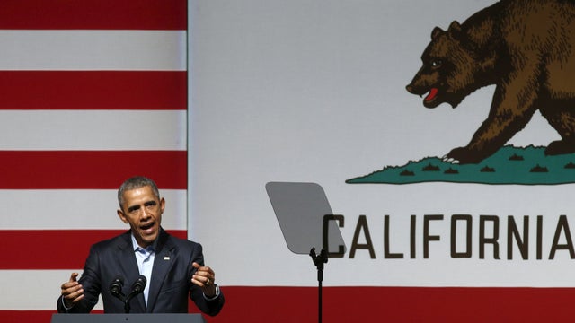 President Obama speaks at a Democratic fundraiser in San Francisco Oct. 10, 2015. 