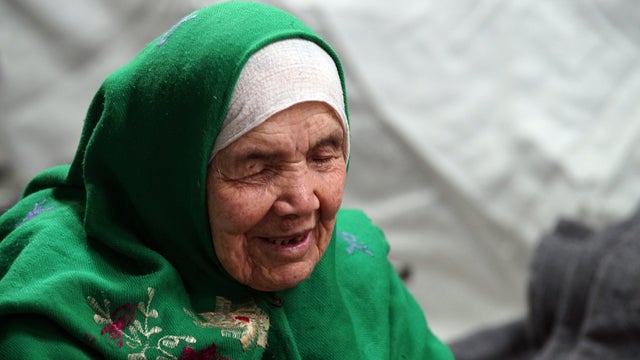 105-year old Afghan regugee Bibihal Uzbeki from Kunduz, Afghanistan 