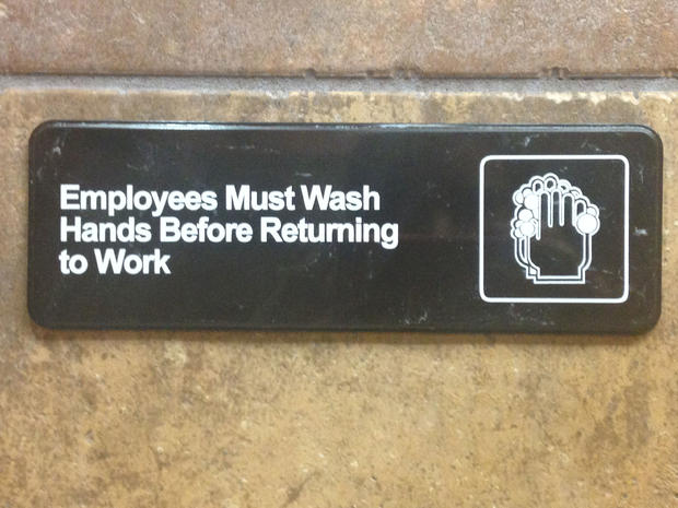 Employees must wash hands sign 