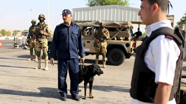 Police inspects cars entering the airport of the Red Sea resort of Sharm el-Sheikh 