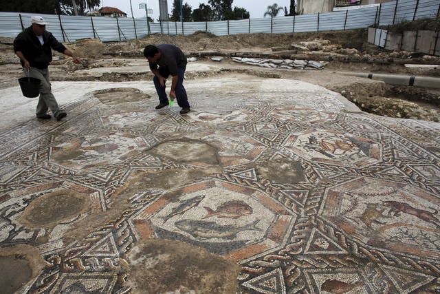 1,700-year-old Roman mosaics finally drops anchor in Israeli home