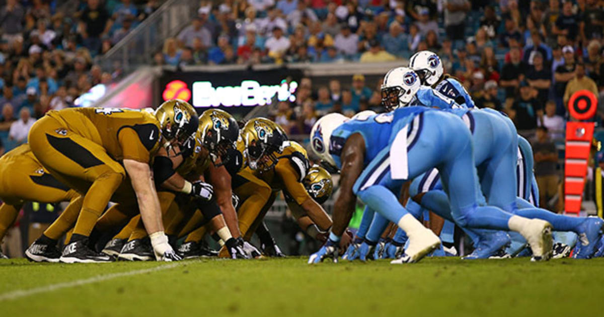 Jaguars - Titans: Breaking News - The NFL's 'Color Rush' Uniforms Are Still  Ugly As Sin - CBS Boston