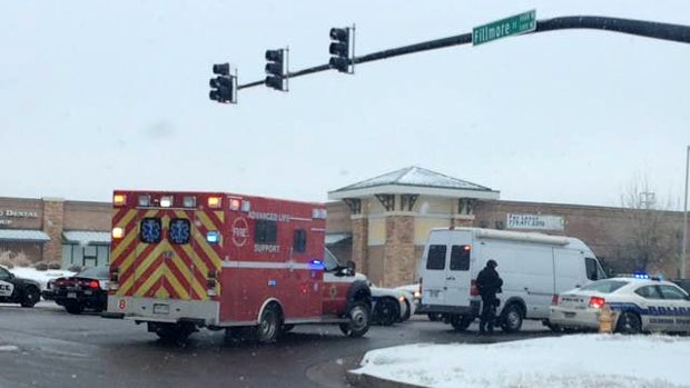 ​Crews respond to an active shooter situation at a Planned Parenthood facility in Colorado Springs, Colorado, Nov. 27, 2015. 
