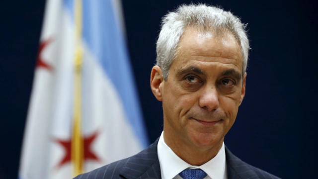 Chicago Mayor Rahm Emanuel listens to remarks at a news conference in Chicago, Illinois, Dec. 7, 2015. 