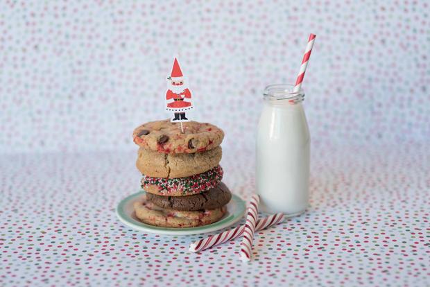 milk jar holiday cookies 
