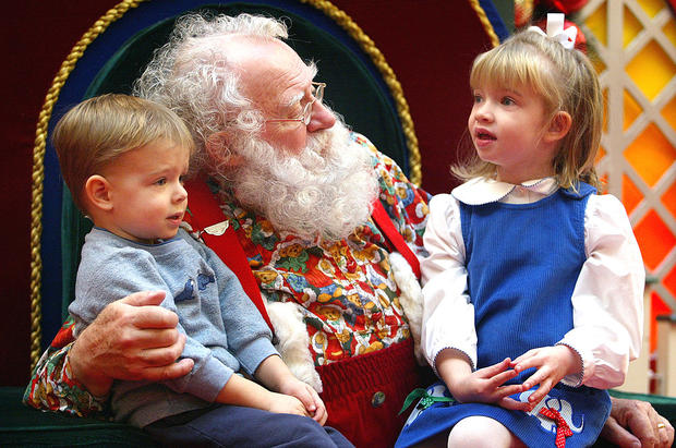 Santa Listens To Tots Christmas Lists 