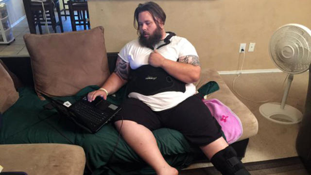 ​Texas man Ben Rose survived a car crashing into his apartment. 