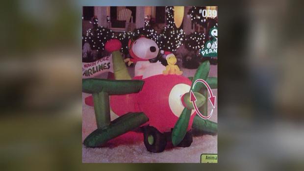 Snoopy Christmas blow up 