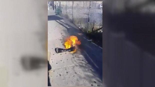 Hoverboard fire 
