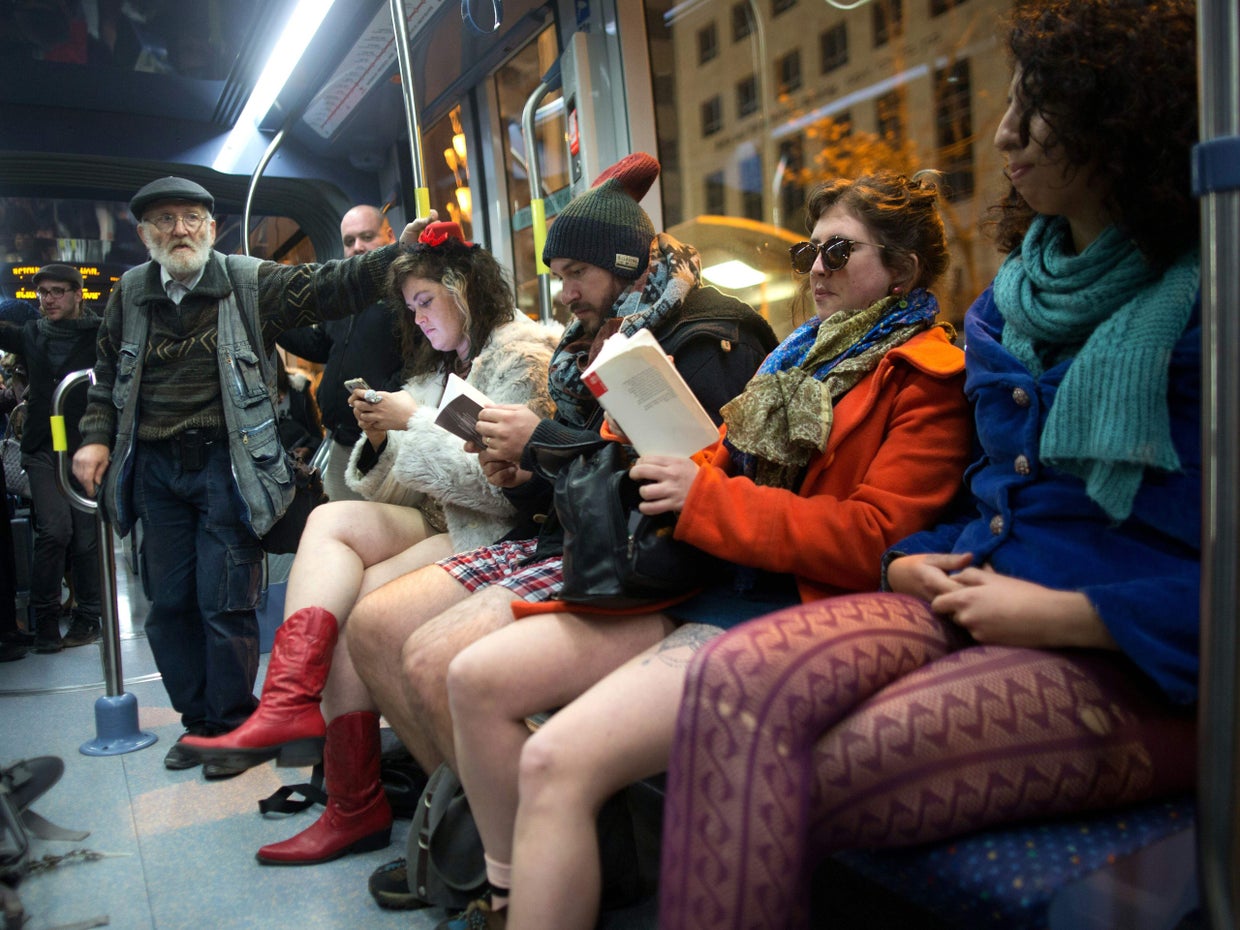 No Pants Subway Ride 2016: Legs bared around the world