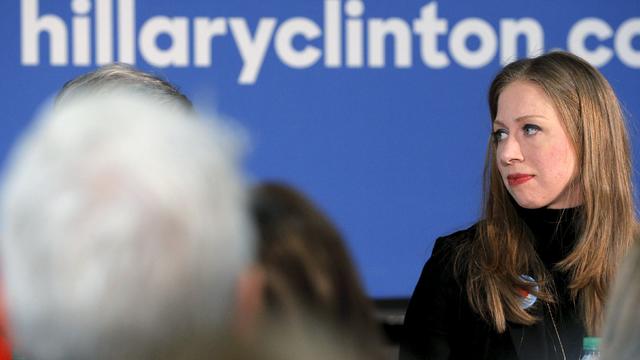 Chelsea Clinton, daughter of Democratic presidential candidate Hillary Clinton, participates in a panel discussion about early childhood education while campaigning for her mother in Concord, New Hampshire, on Jan. 12, 2016. 