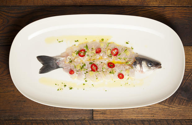 Whole Fish Crudo - The Water Grill 