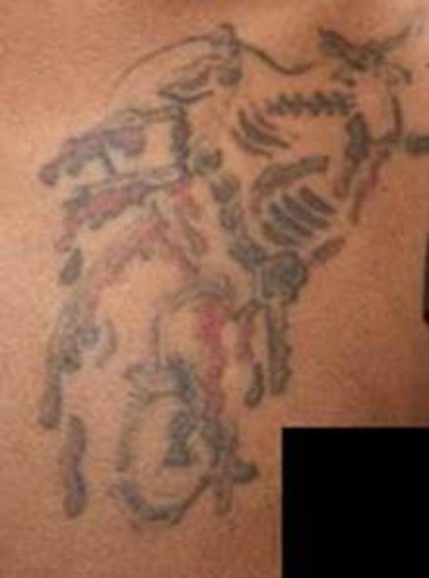 Victim's tattoo 
