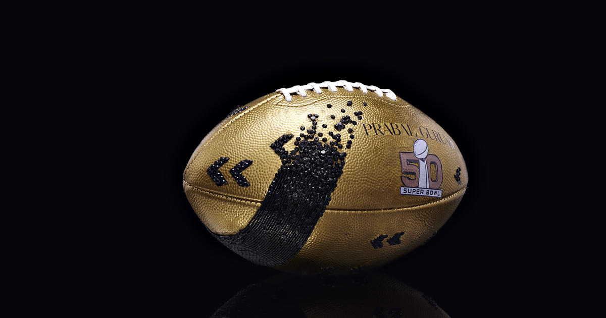 50 glam designer footballs for Super Bowl 50