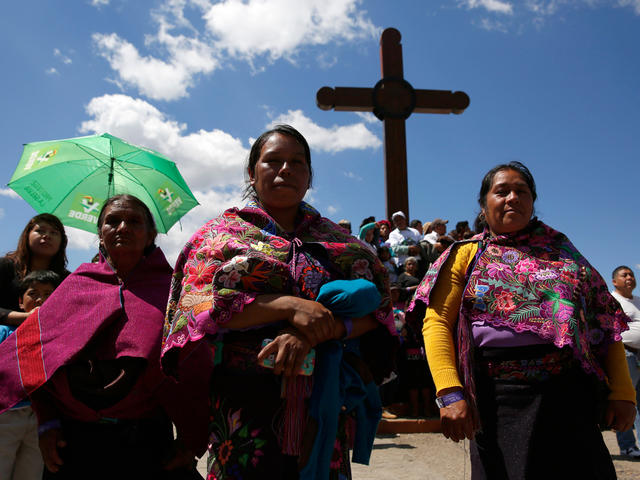 In Mexico, Pope Francis slams country's treatment of Indians - CBS