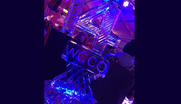 WCCO Ice Sculpture Shot Luge 