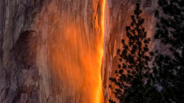 Yosemite's spectacular "firefall" 