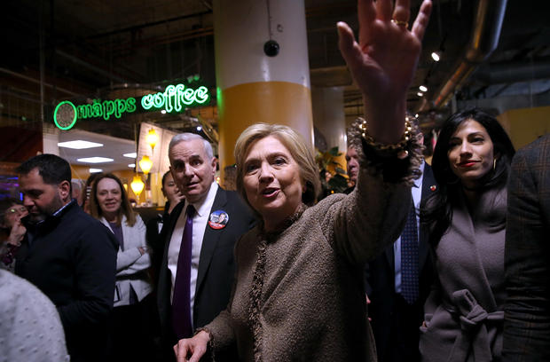 Hillary Clinton Campaigns Across U.S. Ahead Of Super Tuesday Primaries 