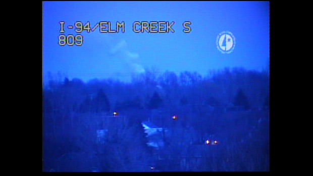 Traffic Cam Of Maple Grove House Fire 