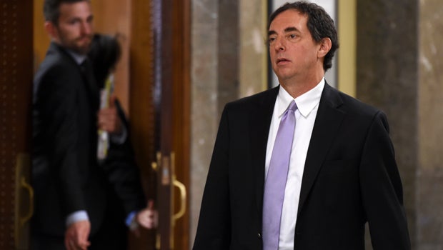 Neal Peskind, a representative for West End Hotel Partners, leaves the courtroom after testifying in the Erin Andrews case on Feb. 29, 2016, in Nashville, Tennessee. 