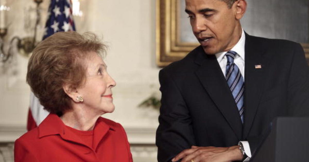 Obamas Say Nancy Reagan Redefined Role Of First Lady Cbs Los Angeles 