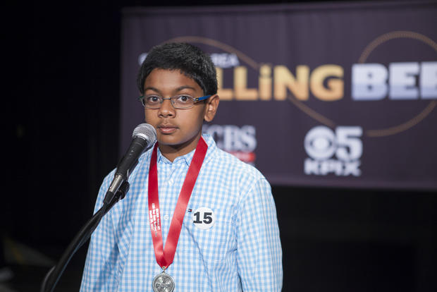 15 - Aaryan Shah, Warm Springs Elementary School - 2016 CBS Bay Area Spelling Bee 