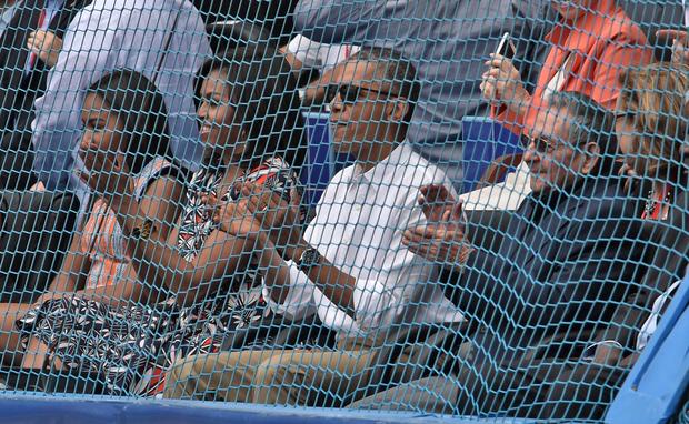 Obama In Baseball Game In Cuba 