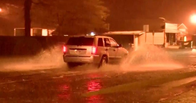 Massive storm bombards South with rain and hail - CBS News