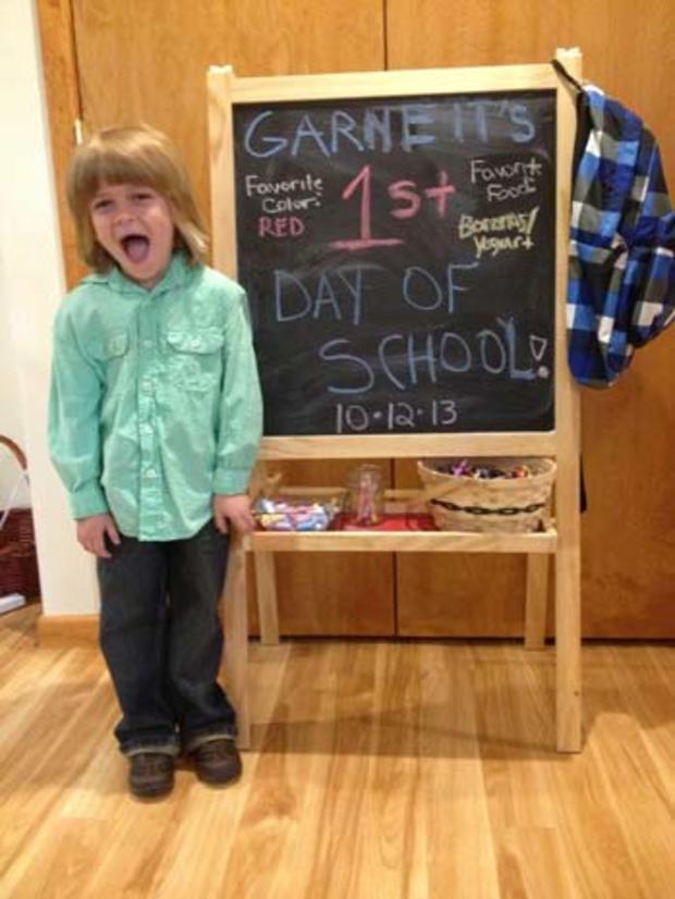 Garnett Spears' first day of school 