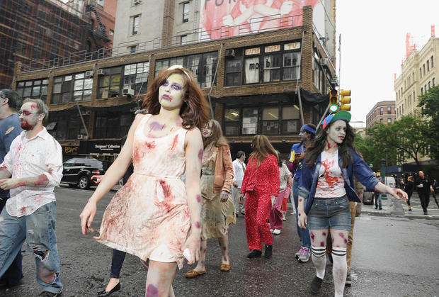 Zombies Take To The Streets In Celebration Of Zynga's Latest Mobile Game Zombie Swipeout 
