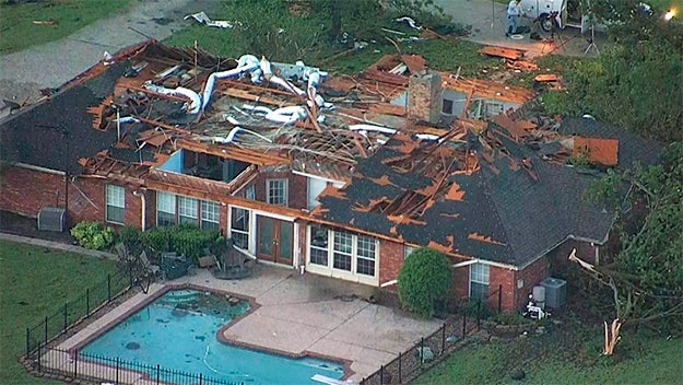 texas tornado damage 