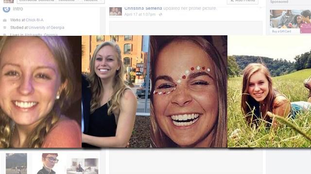 Kayla Canedo, Brittany Feldman, Christina Semeria and Halle Scott are seen in this image posted to Facebook and obtained by CBS Atlanta affiliate WGCL. 