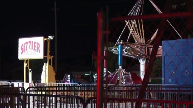 ​Two teenagers were ejected from a church carnival ride in El Paso, Texas, April 29, 2016. 