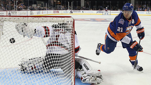 Kyle Okposo - New Jersey Devils v New York Islanders 