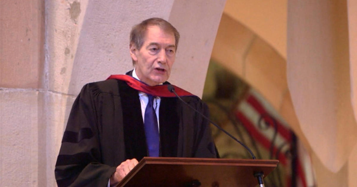 Charlie Rose delivers Sewanee commencement speech CBS News