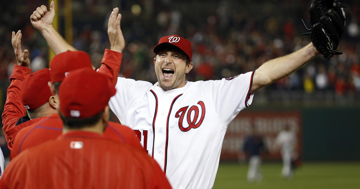 Washington Nationals pitcher Max Scherzer has 20 strikeouts, ties MLB  record - CBS News