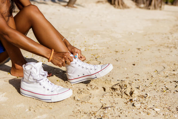 white converse sneakers 