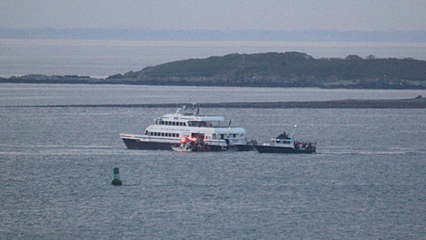 Boston Harbor Cruises Boat Runs Aground 