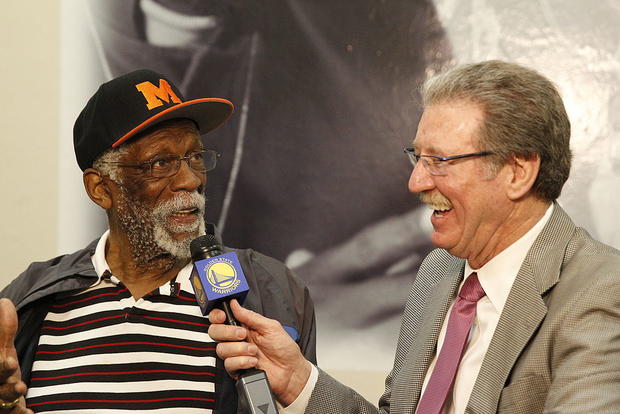 WARRIORS COMMUNITY FOUNDATION AND NBA LEGEND BILL RUSSELL UNVEIL WALL OF CHAMPIONS AT McCLYMONDS HIGH SCHOOL 