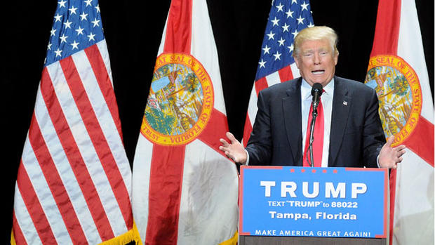 Donald Trump Holds Rally In Tampa, Florida 