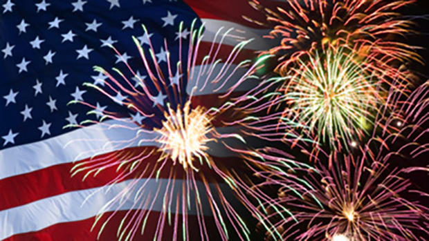 American Flag - Fireworks 