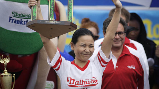 Annual Hot Dog Eating Contest Held On New York's Coney Island 