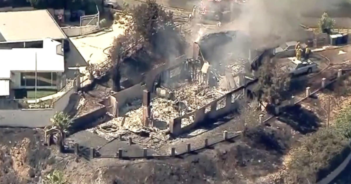 Calif. homes burn as officials warn of fireworks danger CBS News