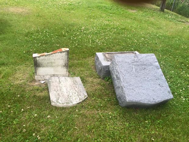 South Lake Cemetery Damage 