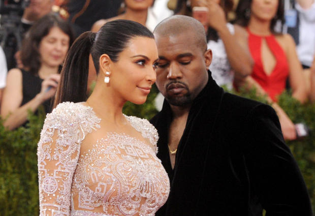 May 2015 file photo shows Kim Kardashian and Kanye West arriving at The Metropolitan Museum of Art's Costume Institute benefit gala in New York 