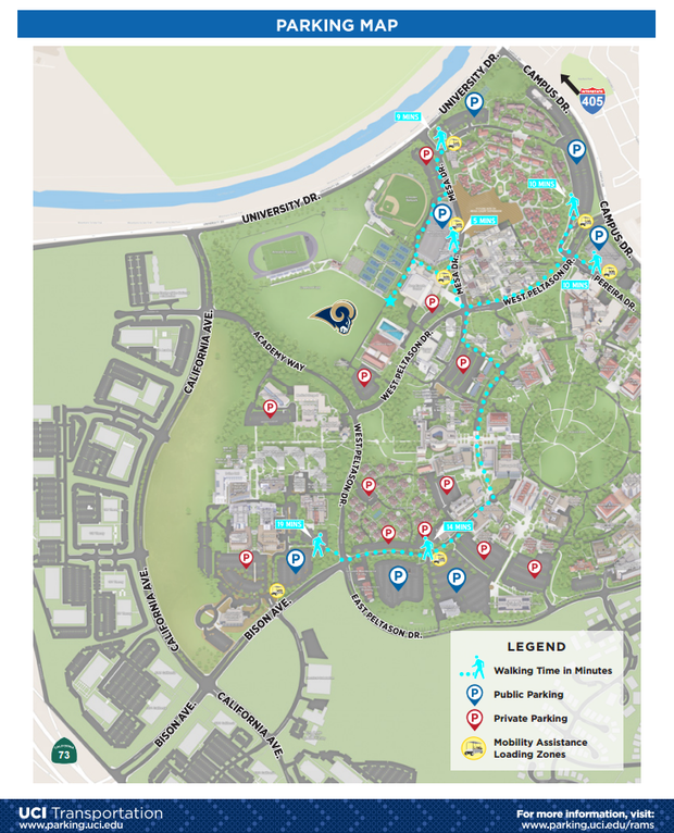Rams Training Camp Parking Map 