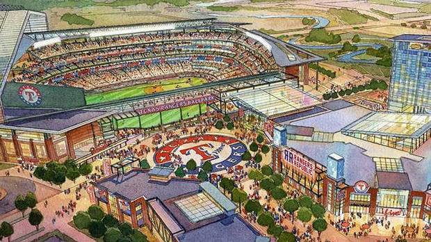 New Texas Rangers Ballpark Plan 