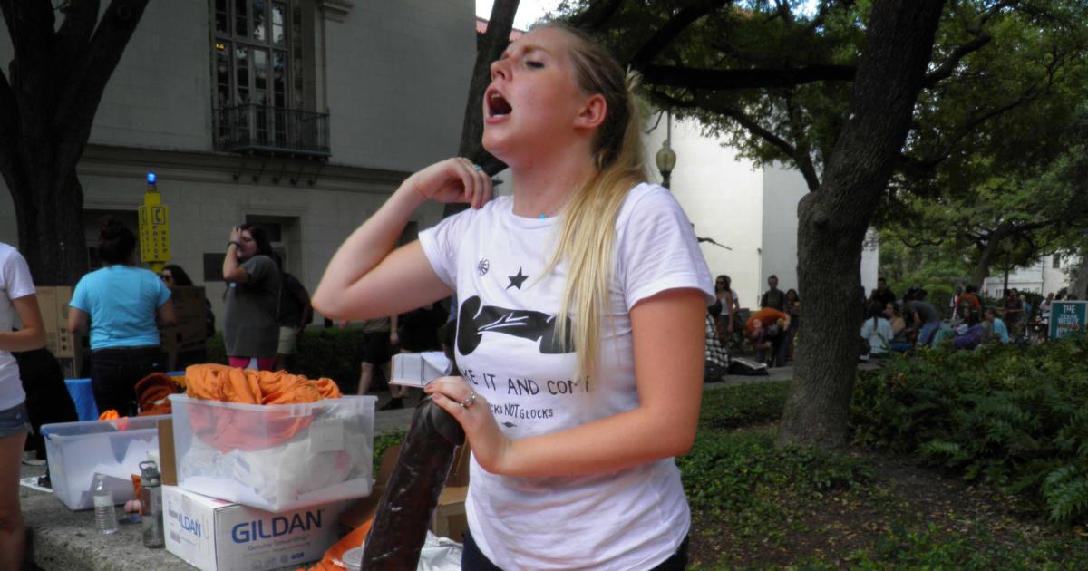 University of Texas campus carry law prompts sex toy protest